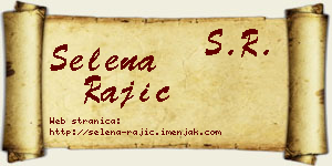 Selena Rajić vizit kartica